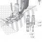 Preview: Nähfuß für Nähen in der Naht für IDT™-System