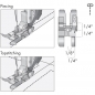 Preview: 1/4“ Quilt- und Patchworkfuß mit Kantenführung für IDT™-System