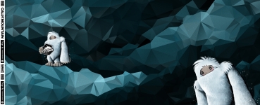 Panel Yeti Rocks by Thorsten Berger French Terry