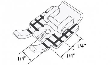 Patchworkfuß 1/4"