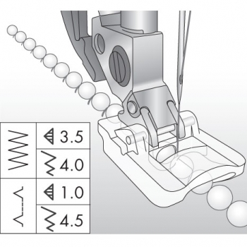 Perlenfuß 4 mm