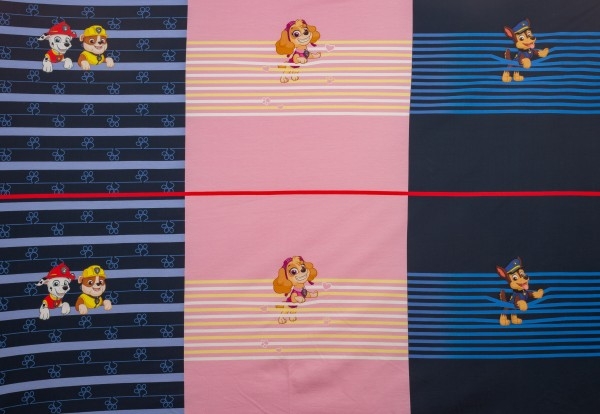 PAW PATROL Jersey  Panel, Marshall, Rubble, Skye