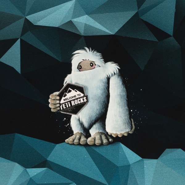 Panel Yeti Rocks by Thorsten Berger French Terry