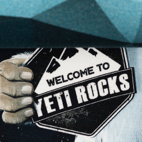 Panel Yeti Rocks by Thorsten Berger French Terry