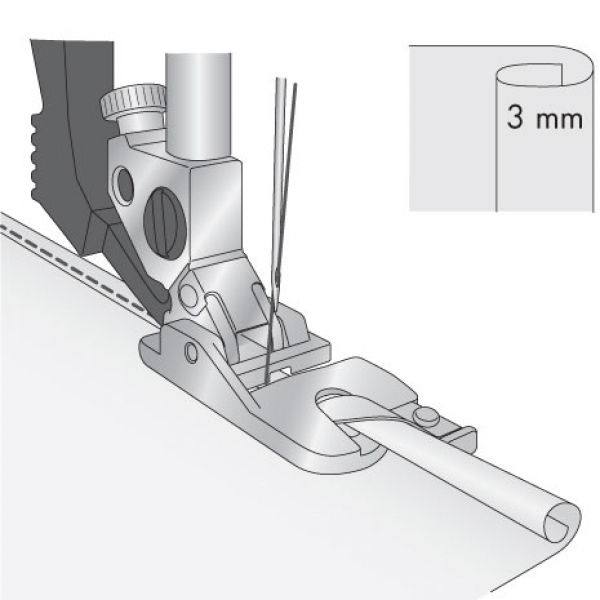 Rollsäumer 3 mm für IDT™-System