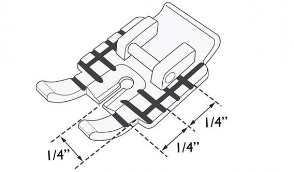 Patchworkfuß 1/4"