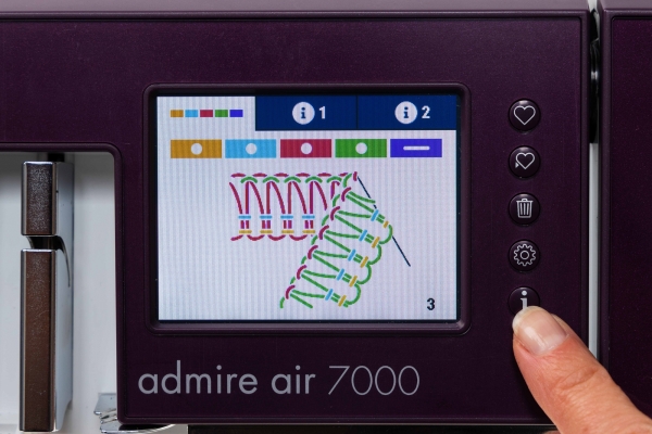 PFAFF admire air 7000 inkl. Coverlock-Box